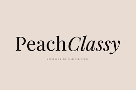 Czcionka Peach Classy
